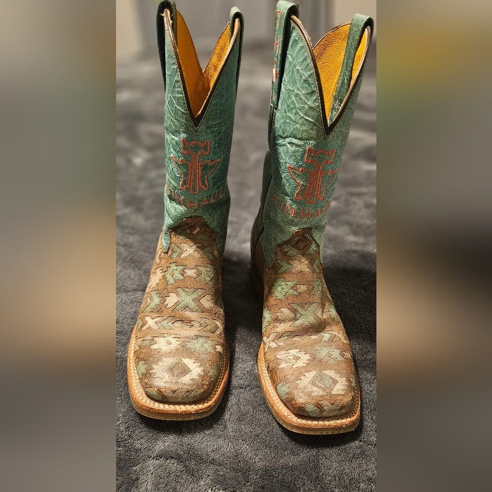 Women's New Tin Haul Cowboy Boots Size 8